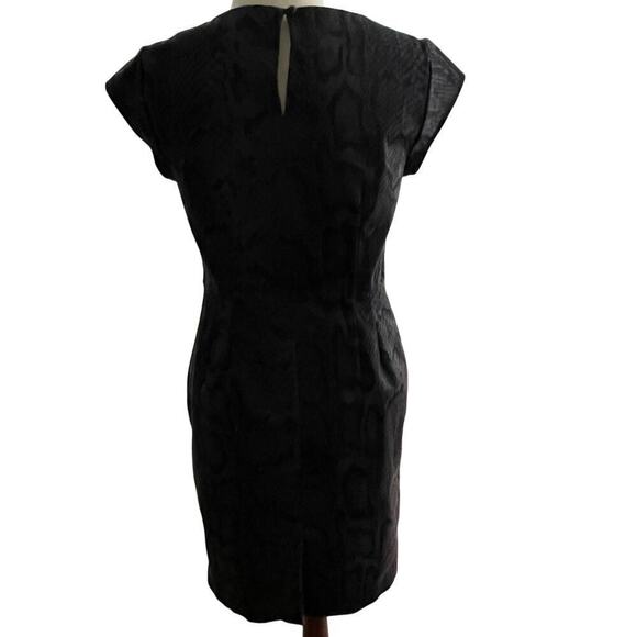 Kristin Davis Black Python Snake Print Dress Size 8 EUC Classy Career - Picture 2 of 5